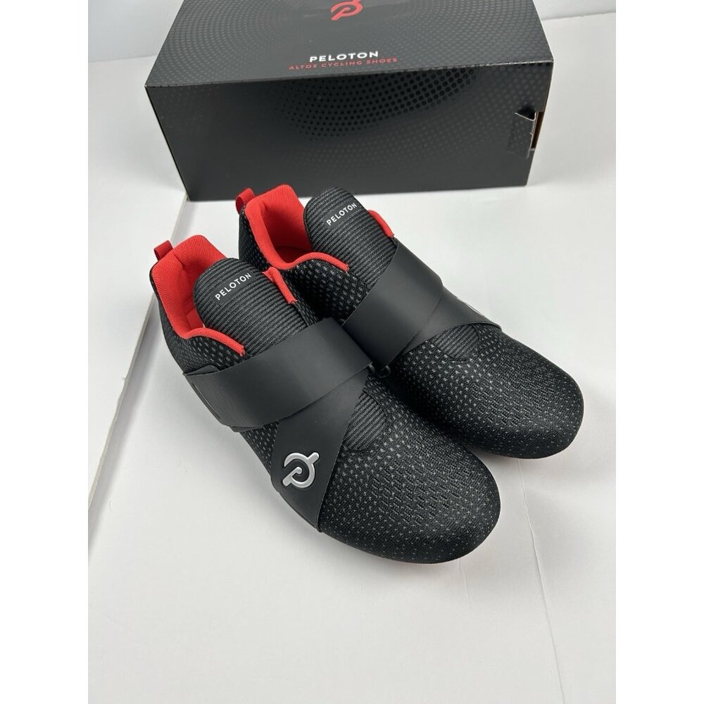 Peloton Altos Cycling Shoes BS03-01UB Black Red Size 12 Mens New